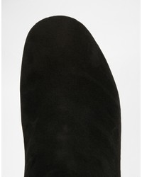 schwarze Wildleder Stiefeletten von Asos