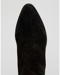 schwarze Wildleder Stiefeletten von Asos