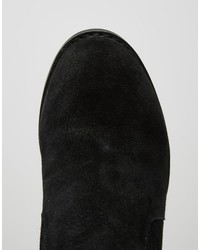 schwarze Wildleder Stiefeletten von Asos