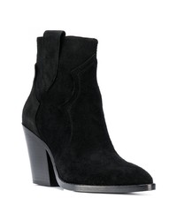 schwarze Wildleder Stiefeletten von Ash