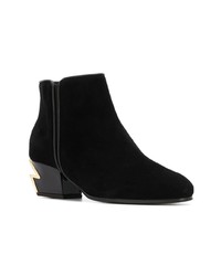 schwarze Wildleder Stiefeletten von Giuseppe Zanotti Design