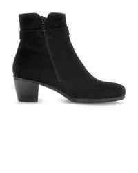 schwarze Wildleder Stiefeletten von Gabor