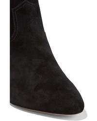 schwarze Wildleder Stiefeletten von Marc Jacobs