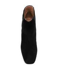 schwarze Wildleder Stiefeletten von Pollini