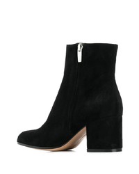 schwarze Wildleder Stiefeletten von Gianvito Rossi