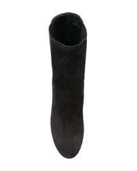 schwarze Wildleder Stiefeletten von Hogan