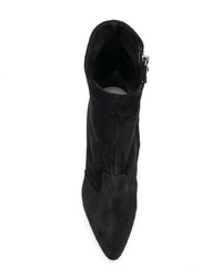 schwarze Wildleder Stiefeletten von Del Carlo