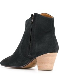 schwarze Wildleder Stiefeletten von Etoile Isabel Marant