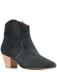 schwarze Wildleder Stiefeletten von Etoile Isabel Marant