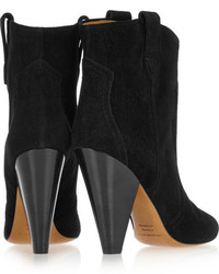 schwarze Wildleder Stiefeletten von Etoile Isabel Marant