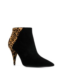 schwarze Wildleder Stiefeletten von Saint Laurent