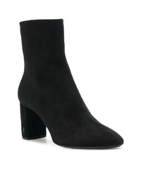 schwarze Wildleder Stiefeletten von Saint Laurent