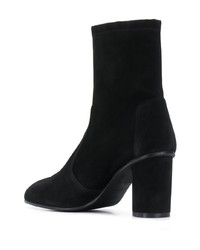 schwarze Wildleder Stiefeletten von Stuart Weitzman