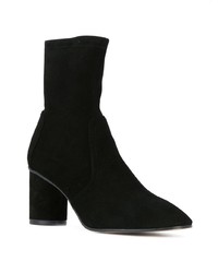 schwarze Wildleder Stiefeletten von Stuart Weitzman