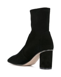 schwarze Wildleder Stiefeletten von Stuart Weitzman