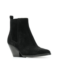 schwarze Wildleder Stiefeletten von MICHAEL Michael Kors