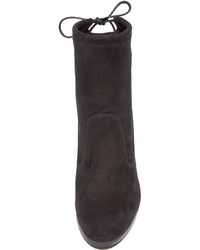 schwarze Wildleder Stiefeletten von Stuart Weitzman