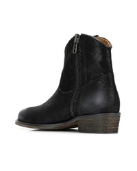 schwarze Wildleder Stiefeletten von Via Roma 15