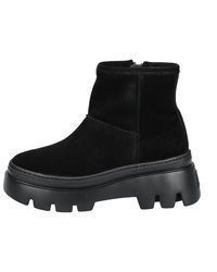 schwarze Wildleder Stiefeletten von Paul Green