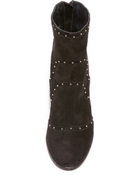 schwarze Wildleder Stiefeletten von Belstaff