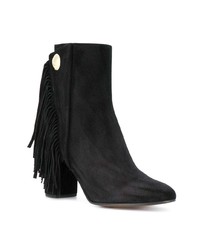 schwarze Wildleder Stiefeletten von Chloé