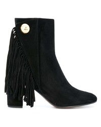 schwarze Wildleder Stiefeletten von Chloé