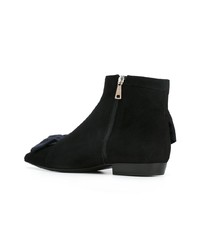 schwarze Wildleder Stiefeletten von JW Anderson