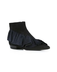 schwarze Wildleder Stiefeletten von JW Anderson