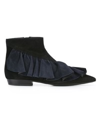 schwarze Wildleder Stiefeletten von JW Anderson