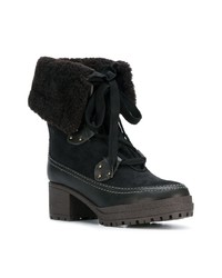 schwarze Wildleder Stiefeletten von See by Chloe