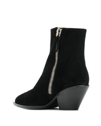 schwarze Wildleder Stiefeletten von Giuseppe Zanotti