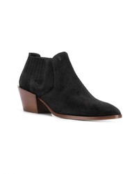 schwarze Wildleder Stiefeletten von Tod's