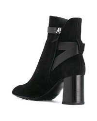 schwarze Wildleder Stiefeletten von Tod's