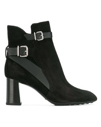 schwarze Wildleder Stiefeletten von Tod's