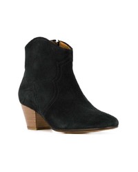 schwarze Wildleder Stiefeletten von Isabel Marant