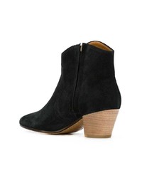 schwarze Wildleder Stiefeletten von Isabel Marant