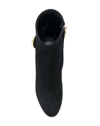 schwarze Wildleder Stiefeletten von Dolce & Gabbana