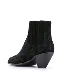 schwarze Wildleder Stiefeletten von Golden Goose