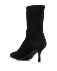 schwarze Wildleder Stiefeletten von Stuart Weitzman