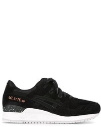 schwarze Wildleder Turnschuhe von Asics