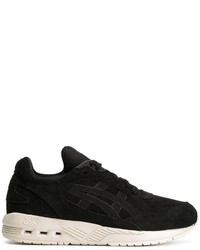 schwarze Wildleder Turnschuhe von Asics