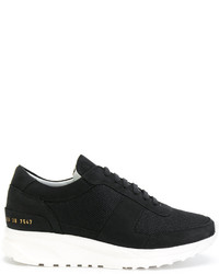 schwarze Wildleder Turnschuhe von Common Projects