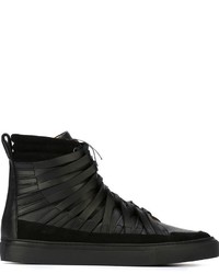 schwarze Wildleder Turnschuhe von Damir Doma