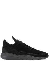 schwarze Wildleder Turnschuhe von Filling Pieces