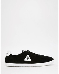 schwarze Wildleder Turnschuhe von Le Coq Sportif