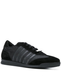 schwarze Wildleder Turnschuhe von DSQUARED2