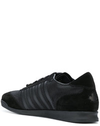 schwarze Wildleder Turnschuhe von DSQUARED2