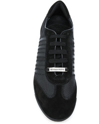 schwarze Wildleder Turnschuhe von DSQUARED2