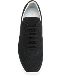 schwarze Wildleder Turnschuhe von Common Projects