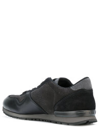 schwarze Wildleder Turnschuhe von Tod's